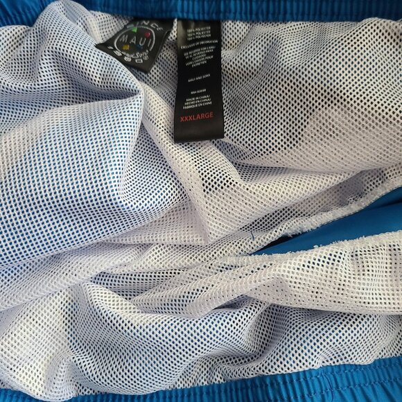 Maui & Sons Men's Texas Chill Vibes Pool Shorts Cobalt Size 3XL - Picture 13 of 13